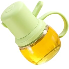 KASFDBMO Nebulizzatori per olio da cucina a prova di perdite con nebulizzatori fini da cucina essenziali per cuocere frittura e condimenti per insalata, bottiglia di vetro per olio