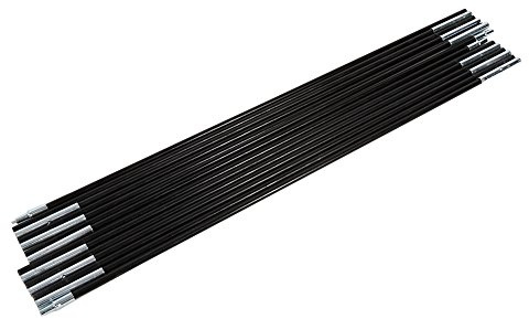 Arceaux de Tente Pole Kit Reparation Rods Poteau Polonais Bâtons, Tige de Support de Tente Réglable 2 Pole de 7 Sections de Tige de Fibre de Verre pour Sportinggoods Tentes De Camping Et Accessoires