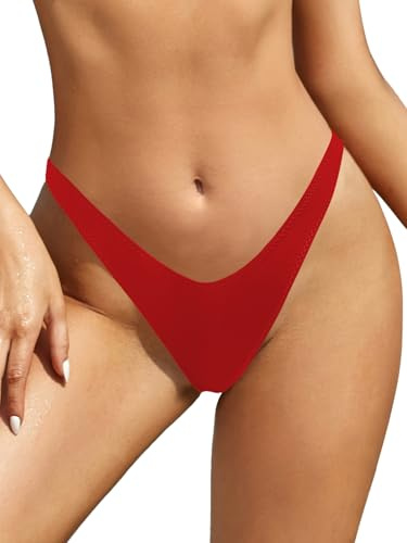 SHEKINI Mujer Bikini Tanga V Braguitas Traje de Baño Playa Ropa Interior Pantalones de Natación