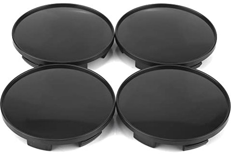RhinoTuning 4 Stück Radnabenkappen für XXR Rays Enkei Nabendeckel OD 68mm ID 61,5mm, Schwarz Radnabenabdeckung Geeignet für 005 550 RS5 RS6 Rad, 654F Felgendeckel
