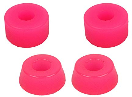 Dime Bag Hardware Skateboard Longboard Truck Replacement Bushings 4-Pack (for 2 Trucks) - Many Colors and Durometers (90A Pink)