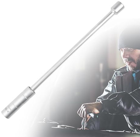 TUZHE Zündkerzenschlüssel 14mm / 16mm 1 Stück Magnet Universal Flexibel Zündkerzenschlüssel Satz Werkzeuge zum Entfernen von Zündkerzen (Langer Griff-14 mm)