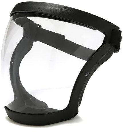 Wowlela Anti-Fog Protective Full Face Shield, Adjustable Full Face Protective Shield Visor, HD Reusable Face Protective Cover with Replaceable Filter Cotton for Daily activities and Working