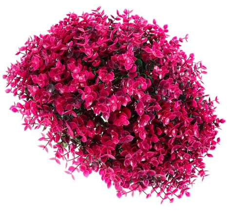 HOMOCONO Palla Decorativa Finta di Eucalipto Palla Topiaria Foglie di Eucalipto per Decorazioni Interne Piante Artificiali per Casa e Giardino Ornamentale Finta Naturale
