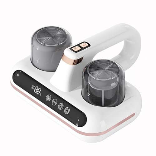 aichilra Aspirateur à matelas à forte aspiration, anti-acariens, aspirateur à main sans fil, machine de nettoyage de matelas avec 2 filtres et lumière UV-C pour poils d'animaux, tapis, canapé