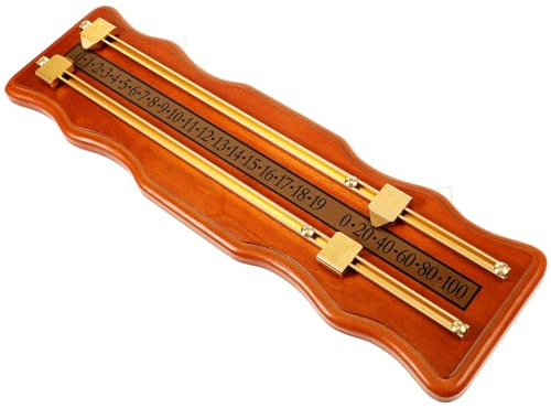 Zerodeko Scoreboard Billard Portable Densité et Rail Métallique Compteur de Score Compact pour Jeux de Billard et Snooker Accessoire pour Arbitres et Joueurs
