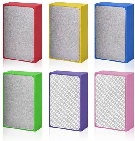 MFUSUL 6 Pezzi Dischi Abrasivi Diamantati, per Levigare Piastrelle E Vetro, per Piastrelle In Pietra e Ceramica, Vetro, Levigatura e Rifinitura Con Diverse Grane, 60#, 100#, 200#, 400#, 600#, 1000#