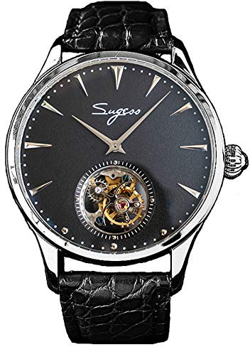 SU8000ISB Tourbillon Master Seagull ST8000 Reloj mecánico para hombre con movimiento de cristal de zafiro 1963