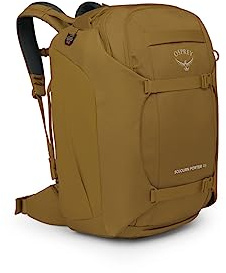 Osprey Sojourn Porter 46L Travel Backpack – Carry-On Compliant Luggage with StraightJacket Compression and Padded Laptop Sleeve – Durable Pack for International or Urban Travel, Brindle Brown