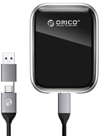 ORICO 512GB SSD Externo hasta 2000MB/s Unidad de Estado sólido portátil, USB 3.2 Gen 2x2 20Gbps con 2 en 1 Cable USB C, Compatible con Macbook, iPad, iPhone 15 - A20