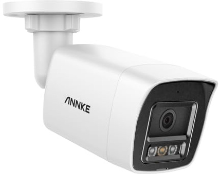 ANNKE Telecamera di sorveglianza IP PoE da 12 MP, per esterni, telecamera con riconoscimento persona e veicolo, visione dei colori, H.265+, IP67, 24/7, slot per schede SD fino a 512 G (rettangolo)