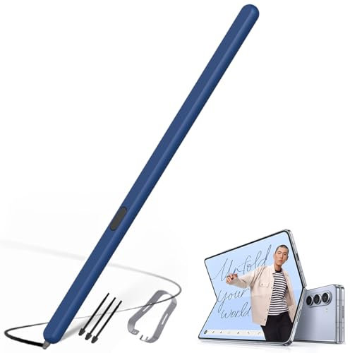 S Pen Fold Edition Replacement for Galaxy Z Fold6/Fold5 Touch Stylus Pens, Stylus Pen for Fold3/Z Fold4 S Pen, Input pen for Z Fold 6-Blue