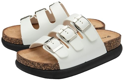 DUNLOP Ladies Sandals Womens Platform Open Toe Strappy Buckle Summer Shoes Sizes 3-8