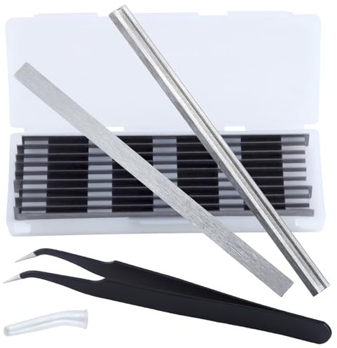 SPEEDWOX 10pcs 82mm carbure de tungstène lames de couteau raboteuse Portable remplacement 3-1/4 pouces lames de raboteuse spéciale pour Bosch, Makita, DeWalt, Wen 6530, Ryobi, artisan