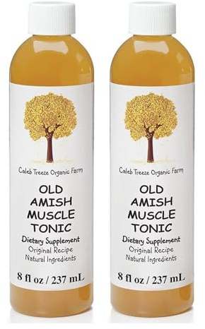 Caleb Treeze Old Amish Muscle Tonic 8 oz (Pack of 2)