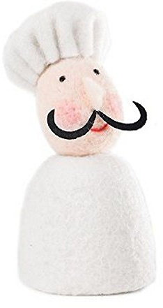 Aufsteller Filzaufsteller Koch Eierwärmer cook Chefkoch Küche Restaurant