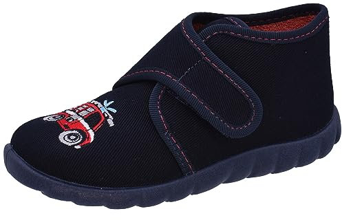 Fischer Jungen Mini Hohe Hausschuhe, Blau Marine 521, 26 EU