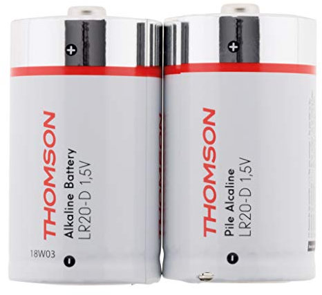 Thomson - Pacco 2 batterie alcaline LR20 D 1,5V