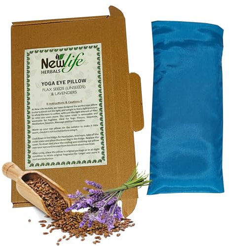 Yoga Augenkissen Seide Augenbeutel Leinsamen Lavendel Kissen Yoga Stress Relief Augenbeutel (blau (Füllstoff = Leinsamen + Lavendel))