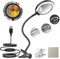3X Daylight LED Magnifying Lamp, Clamp Magnifying Glass with 6 Adjustable Light Setting for Reading, Seniors, Hobbies, Craft