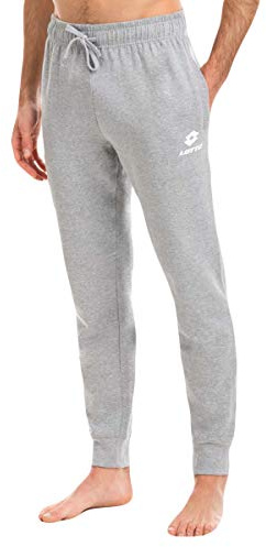 Lotto pantalone tuta uomo in felpa ESTIVA, offerta per 1-2 pezzi, pantaloni felpa uomo leggeri (1 PEZZO GRIGIO, L)