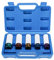 BOOMSTART 5PC Alloy Wheel Nut Socket Set, 1/2 Drive, 15 17 19 21 22mm Impact Wheel Lug Nut Sockets