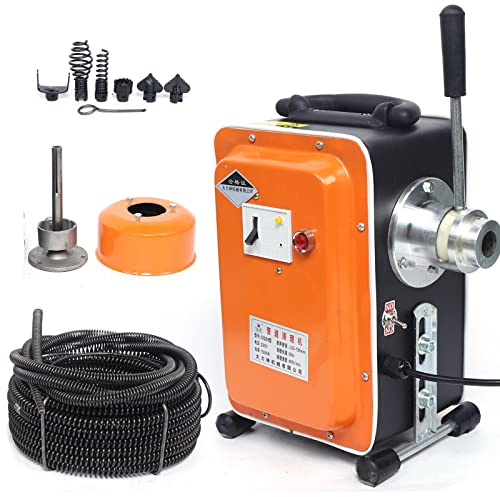 750 W elektrisk rörrengöringsmaskin, rörrengörare 20 mm till 110 mm, avloppsrensare för Sewer badkar