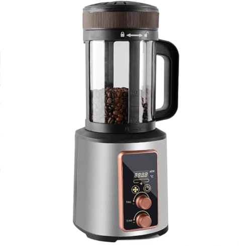 Coffee Bean Roaster Machine, Electric Hot Air Coffee Roaster, with Adjustable Timer Roasting Heating and Air Fan Setting, Roast 100-400g Coffee Bean, Gift for Coffee Lover