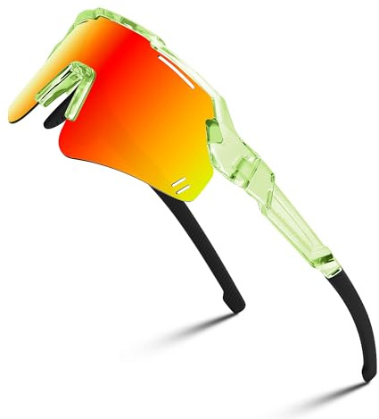 FEISEDY Gafas de Sol Deportivas Polarizadas Juveniles 6-15 Años Gafas Ciclismo para Niños Niñas UV400 B4168