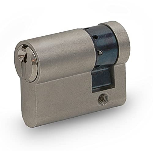HAFIX Schließzylinder Halbzylinder 25/10mm Gleichschließend. Profilzylinder für Türschloss zum Verschließen inkl. 3 Schlüssel. Messingzylinder für mehr Sicherheit 25/10mm Halbschloss Türzylinder.