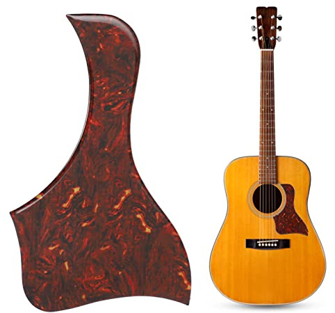 Tissting Pickguard de guitarra acústica, Protector pesado con adhesivo fuerte para rasgaduras, Accesorios de instrumentos musicales para protección del cuerpo para músicos profesionales y aficionados