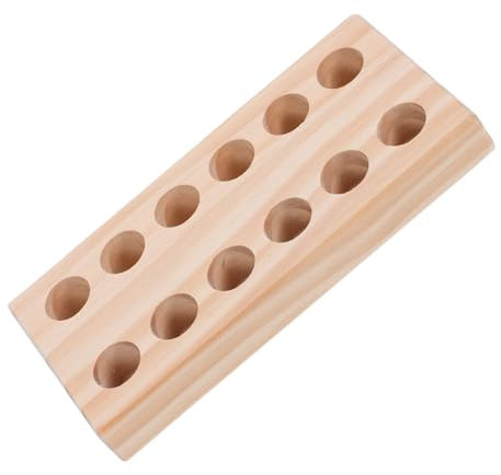 Uonlytech Zangen-Aufbewahrungsregal Zangen Rack Werkzeuge für Schmuckzangen Zangenhaltergestell Werkzeuglager Holz Werkzeug-Organizer und Aufbewahrung Holzbackholz Klemmgestell hölzern Khaki