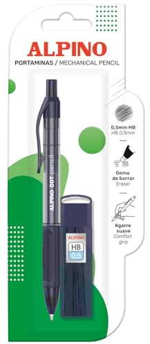 ALPINO Alpino Dot blyertspenna - ergonomisk design | 1 x blisterförpackning | halkfritt grepp för ett säkert grepp | robust spets för smidig skrivning