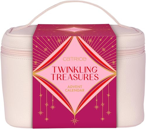 Calendario dell’Avvento Catrice TWINKLING TREASURES, calendario beauty, 24 sorprese make-up esclusive, regalo festivo, edizione limitata