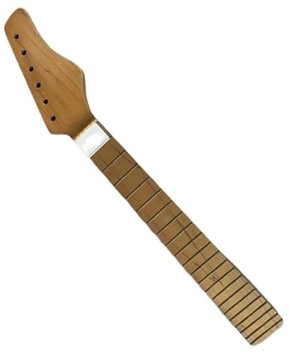 Elektrisk Gitarrhals Kortskalig MINI Elgitarrhals 21 Band Lönnträ Gör Det Själv Och Ersätt Delar Natur