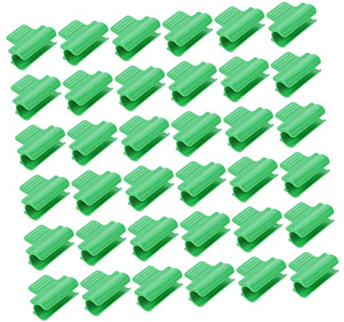 DOITOOL 40 Pezzi Morsetti per Serra Clip in Plastica Resistente per Fissaggio Pellicola e Rete Supporto Leggero e Durevole per Piante Clip per Tunnel e Archi Serra