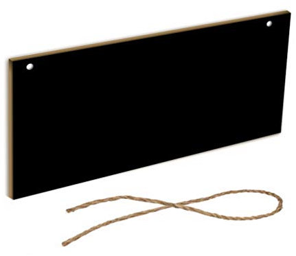 Small Blackboard Pendant - Lightweight Hanging Chalkboard for Decoration Ideal for Kids Doodle and Record Simple Design with String 20X10Cm
