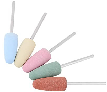 Frese Tornio Per Unghie Lucidatura Della Cuticola 5 Pezzi Nail Art Lucidatore In Silicone Smerigliatrici Per Unghie Suggerimenti Per Smerigliatrice Per Unghie Punte Trapano