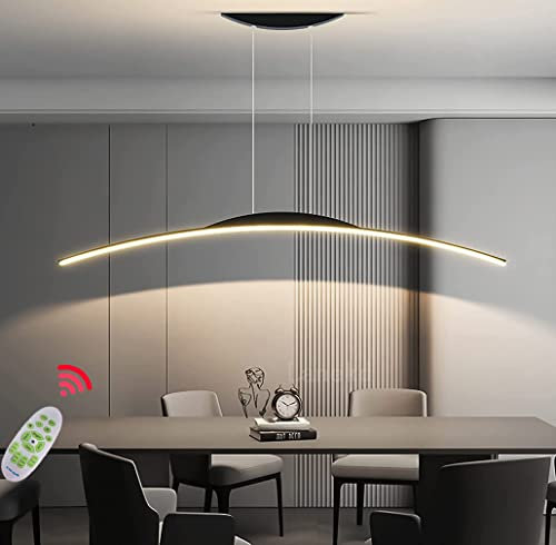 Lámpara de Mesa de comedor Lámpara colgante LED Luz colgante Comedor moderno Lámpara colgante Arco regulable Diseño Lámpara de cocina Altura ajustable Oficina Sala de estar Dormitorio Araña