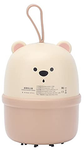 ANKROYU Bear Mini Aspiradora De Escritorio, Aspiradora Inalámbrica De Mano, Mini Barredora De Polvo De Mesa, Aspiradora De Mesa para Aspiradora Conveniente para El Hogar(C)