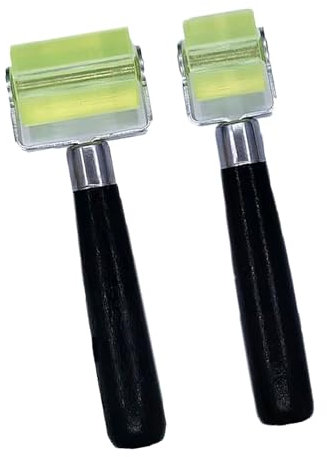 2x Andrückrolle Andrückwalze, Andruckrolle Werkzeug, 30mm und 50mm Silikon Andrückwalze Handdruck Roller, Andrückrolle Bitumen, Tapetenroller, Tapetenroller Andrückrolle Klein für Kantenumleimer, Anpr