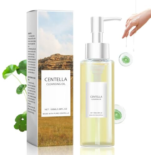 Allony Reinigungsöl Gesicht, Centella Cleansing Oil Korean, Gründliche Reinigung, Mild und Nicht Reizend, Abschminköl für Alle Hauttypen Geeignet (100ml)