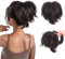 RPAEOY Coleta Postiza Corta Recta Pinza Garra Extensión Cabello Sintético Natural Peinado Rápido Volumen Inmediato