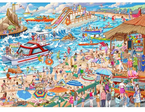 Jigsaw Puzzles for Adults 1000, Puzzles for Adults, Challenging Puzzles, Puzzle Game for The Whole for Women, Gifts for Men, Theme:Summer Beach