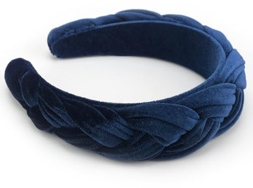 DRESHOW Velvet Braided Headband Women Hair Hoop Elastic Hair Bands Fashion Headbands for Women