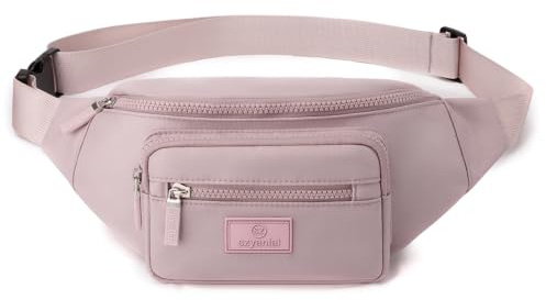 Bumbags for Ladies Bum Bag Fanny Pack Men Women Waist Pack Lightweight Adjustable for Running Walking Hiking Jogging (Purple)