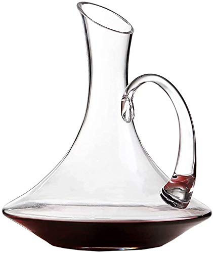 HPTHLY Whiskey Wine - Vetro Soffiato A Mano - Cristallo, Caraffa per Vino Rosso, Vino, Accessori per Vino 1,1 L