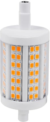 Wanym Bombilla LED R7S 78mm 15W Regulable, LED Lineal Doble Terminación Tipo J Luces de Inundación (150W Halógeno Equivalente), 2000LM, para Lámparas de Pared Seguridad Suelo,Warm White 3000k