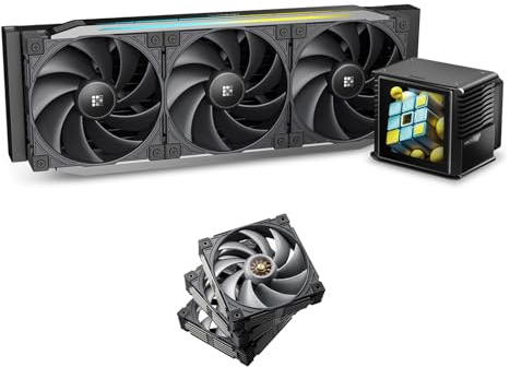 Sudokoo PROTEUS 360 CPU Wasserkühlung AIO 36mm+Sudokoo MACH120 3IN1 PC Lüfter 120mm Gehäuselüfter PWM Leiser