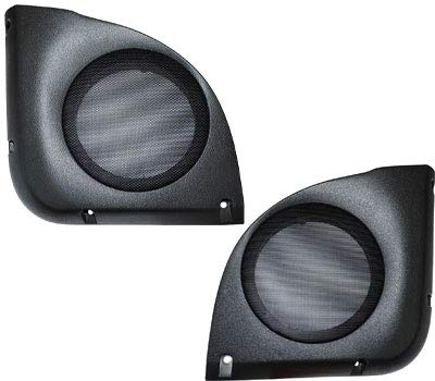 Griglie con supporto per altoparlanti da 165 mm. Coppia per tasche anteriori. Colore NERO.